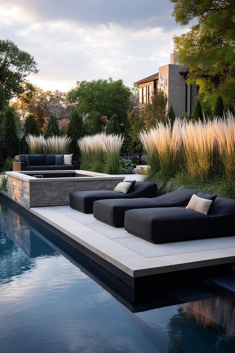 Modern Infinity-Edge Pool Oasis