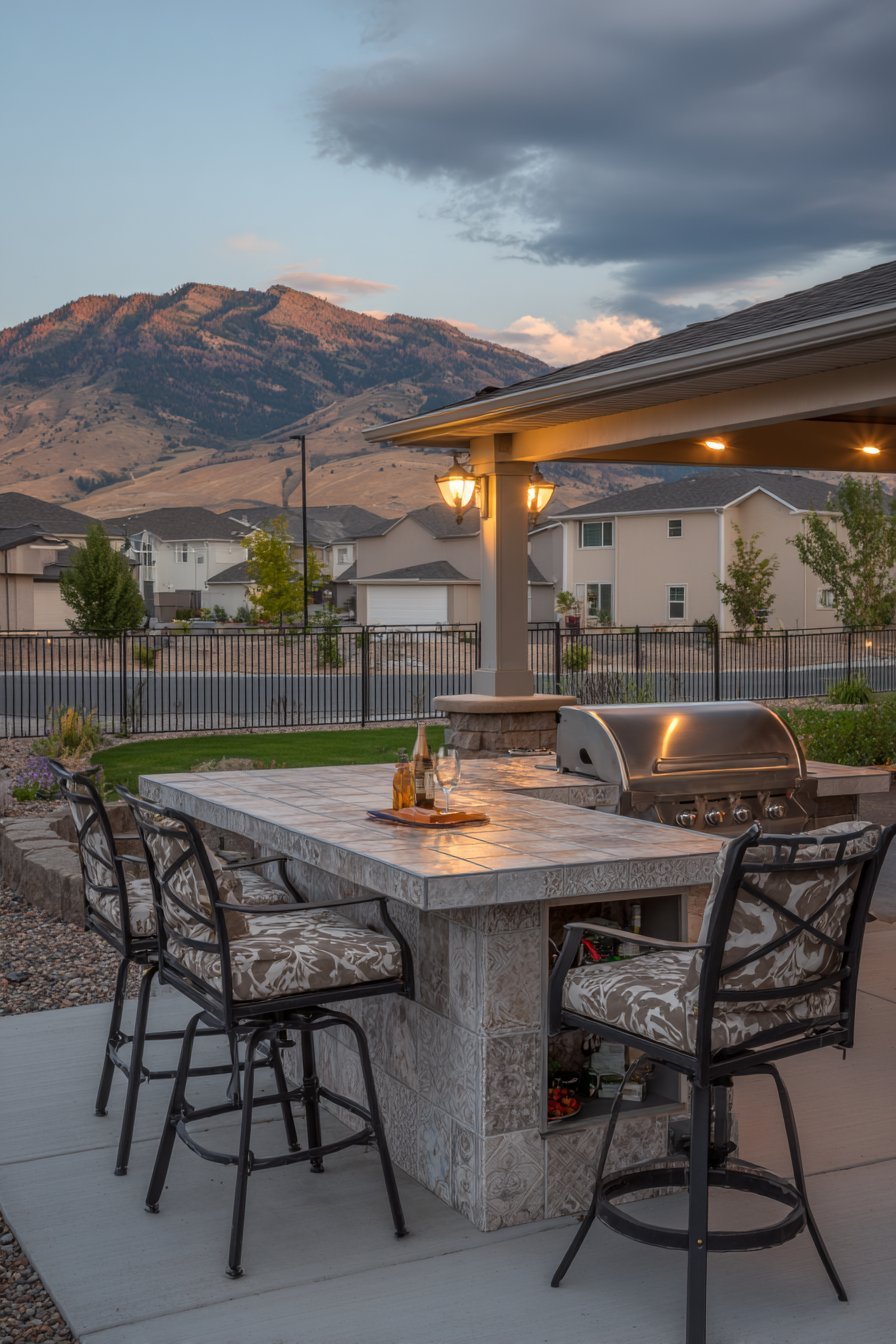 Compact Outdoor Kitchen