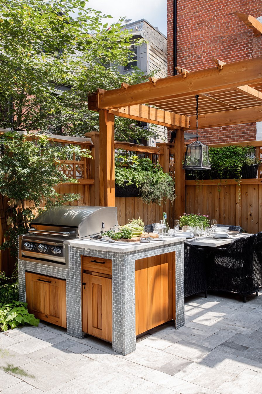 Compact Outdoor Kitchen
