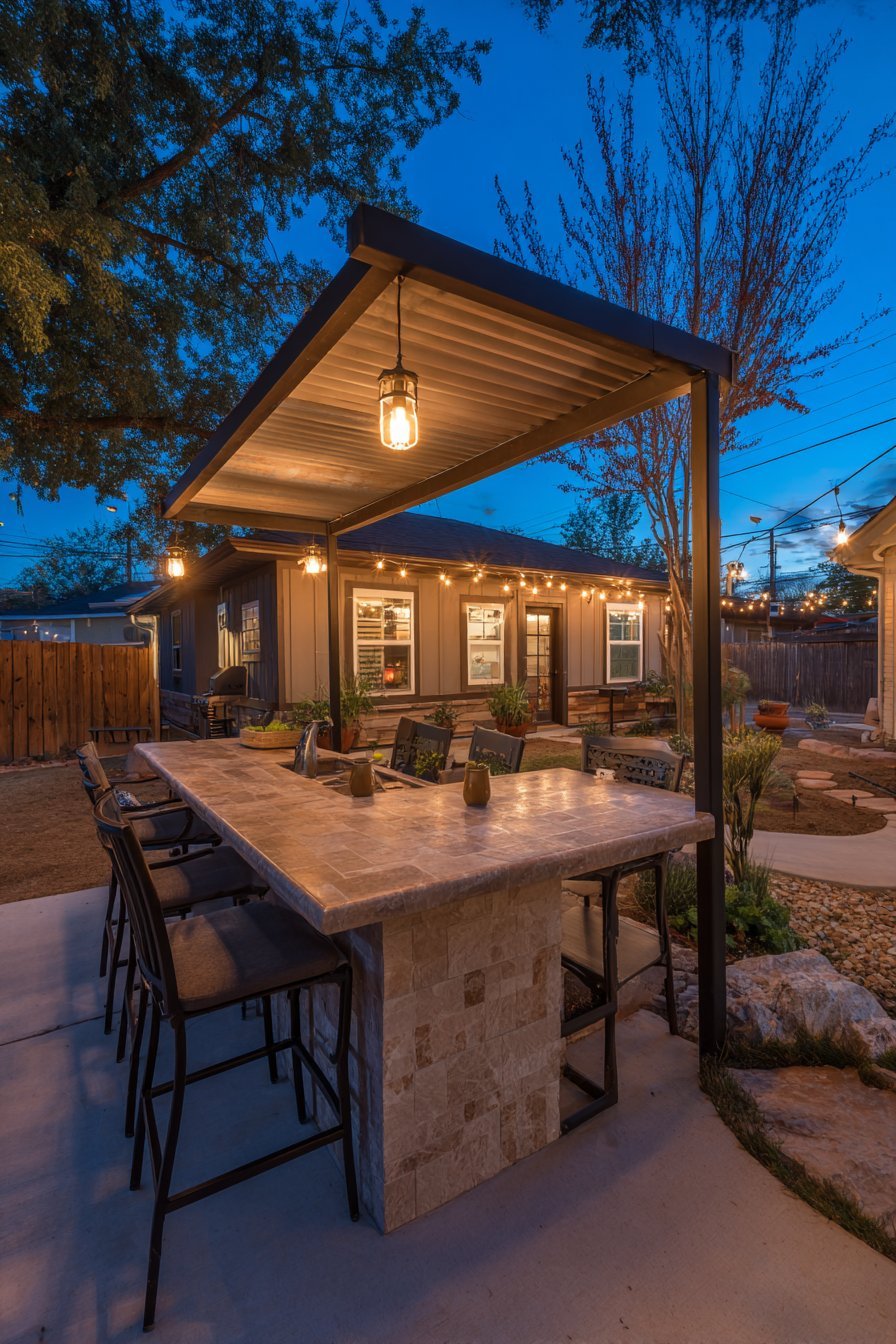 Compact Outdoor Kitchen