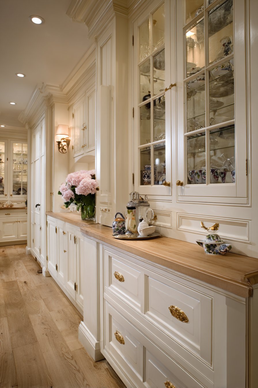 Traditional Kitchen Desk and Planning Center