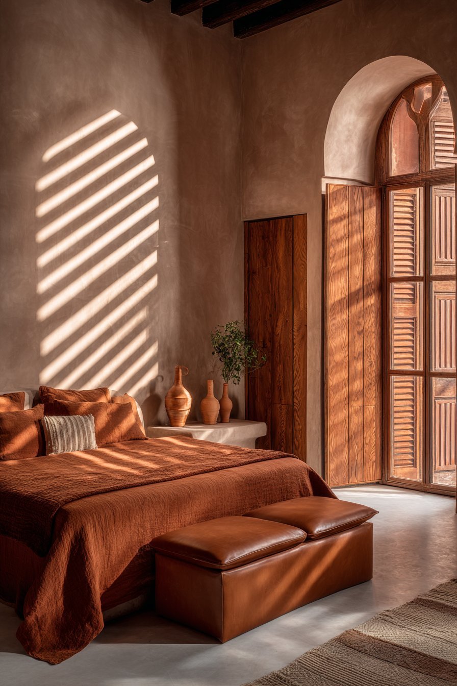 Floor-to-Ceiling Oak Shutter Drama
