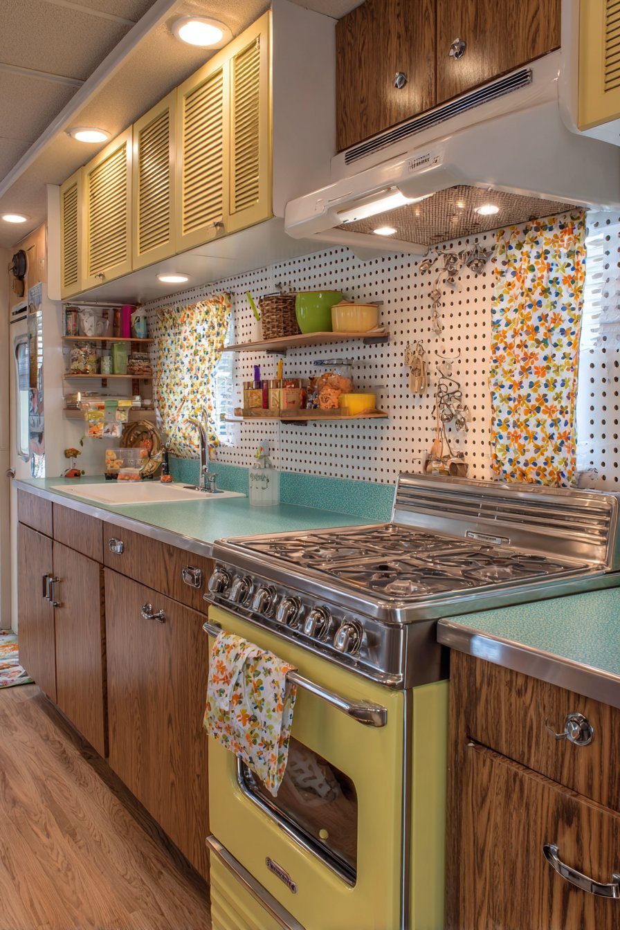 Turquoise Laminate and Louvered Charm