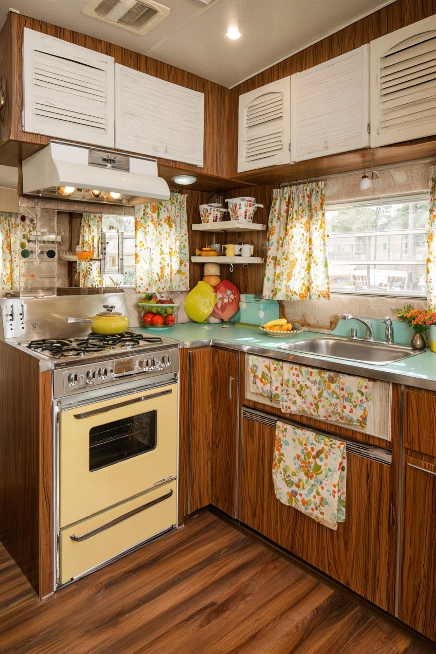 Turquoise Laminate and Louvered Charm