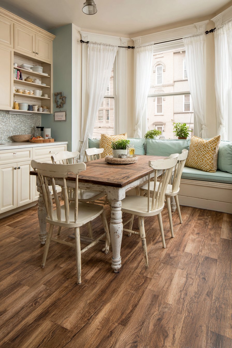 Bay Window Breakfast Nook Kitchen