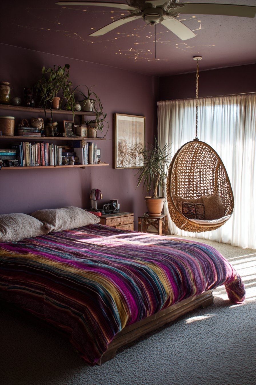 Purple Constellation Ceiling Statement