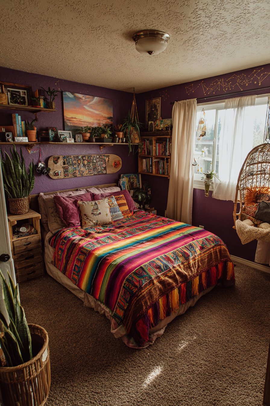 Purple Constellation Ceiling Statement