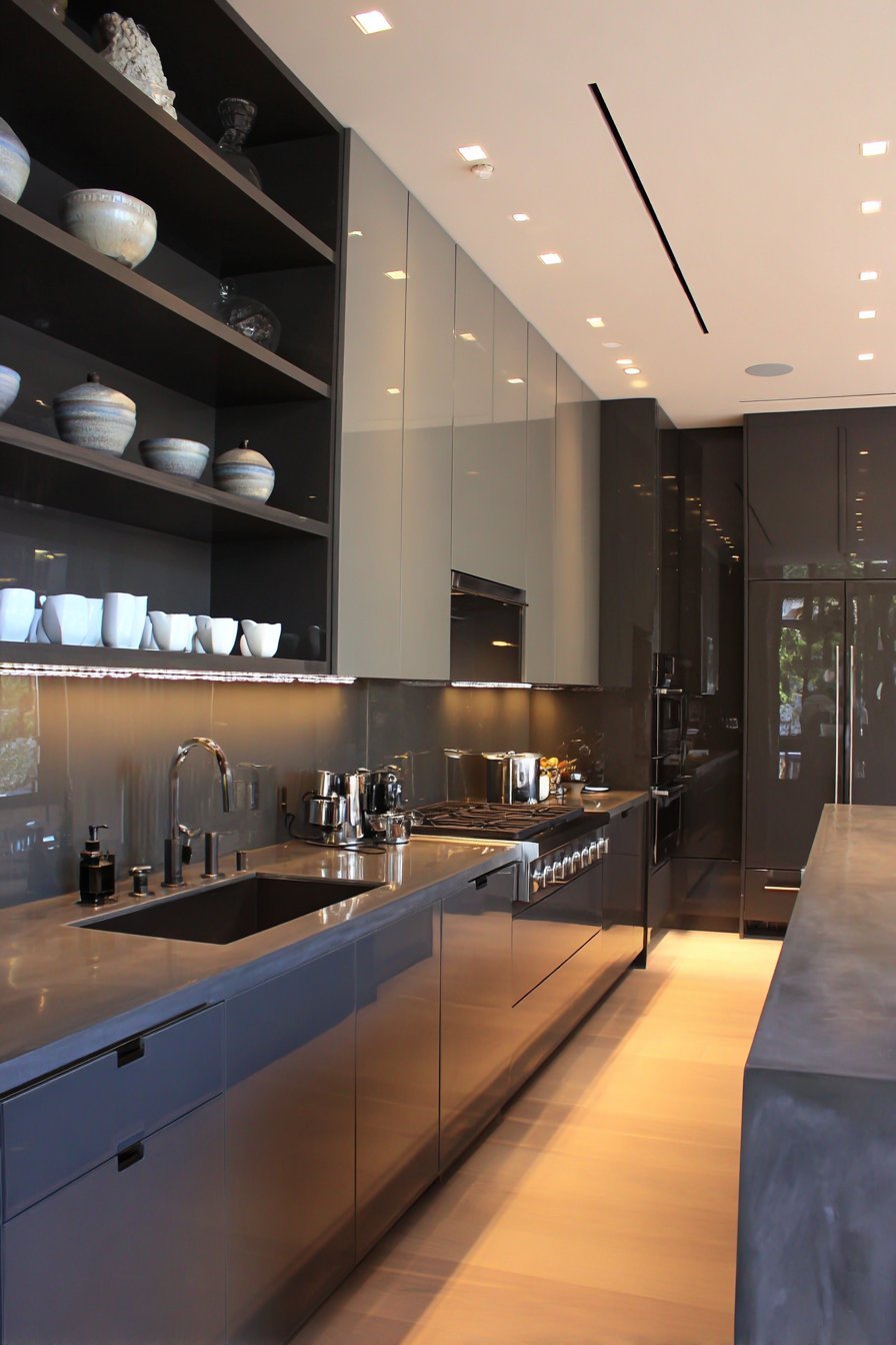 Modern Two-Tone Grey Kitchen