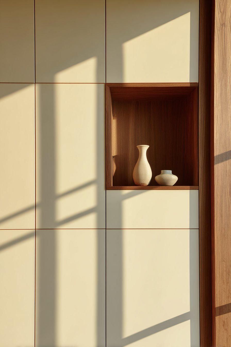 Seamless Built-In Storage Wall