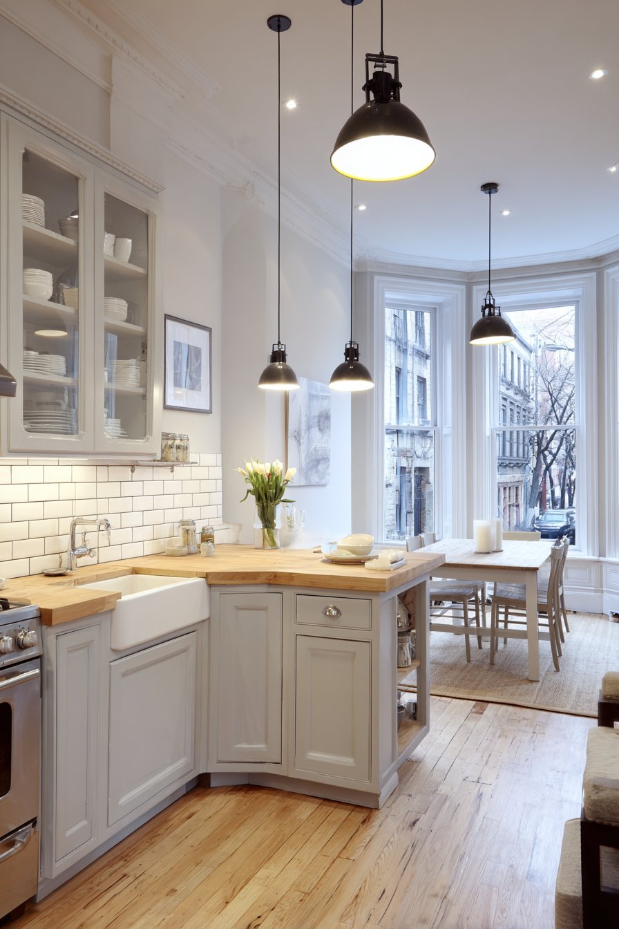 Light Grey L-Shaped Flow