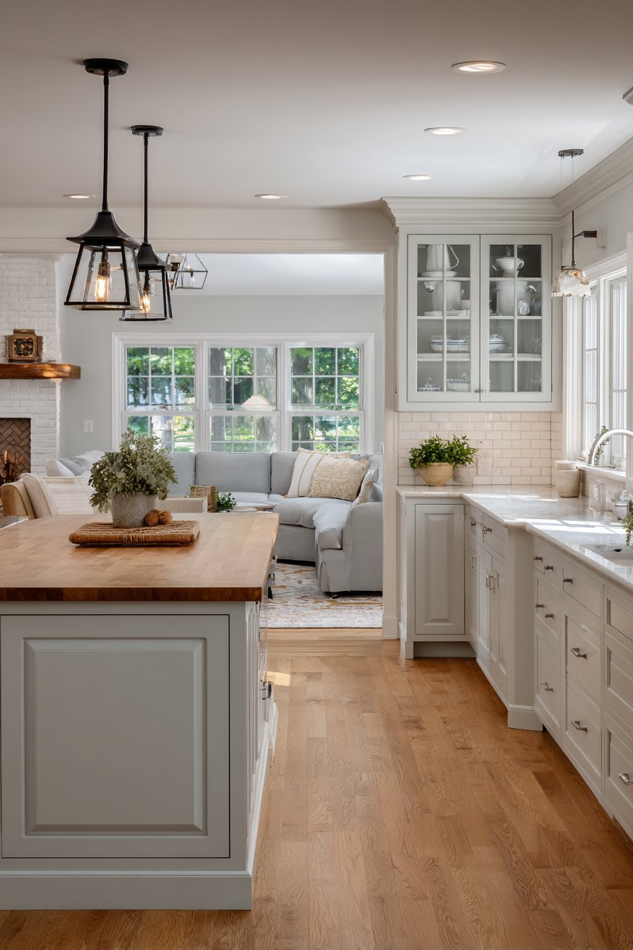 Light Grey L-Shaped Flow