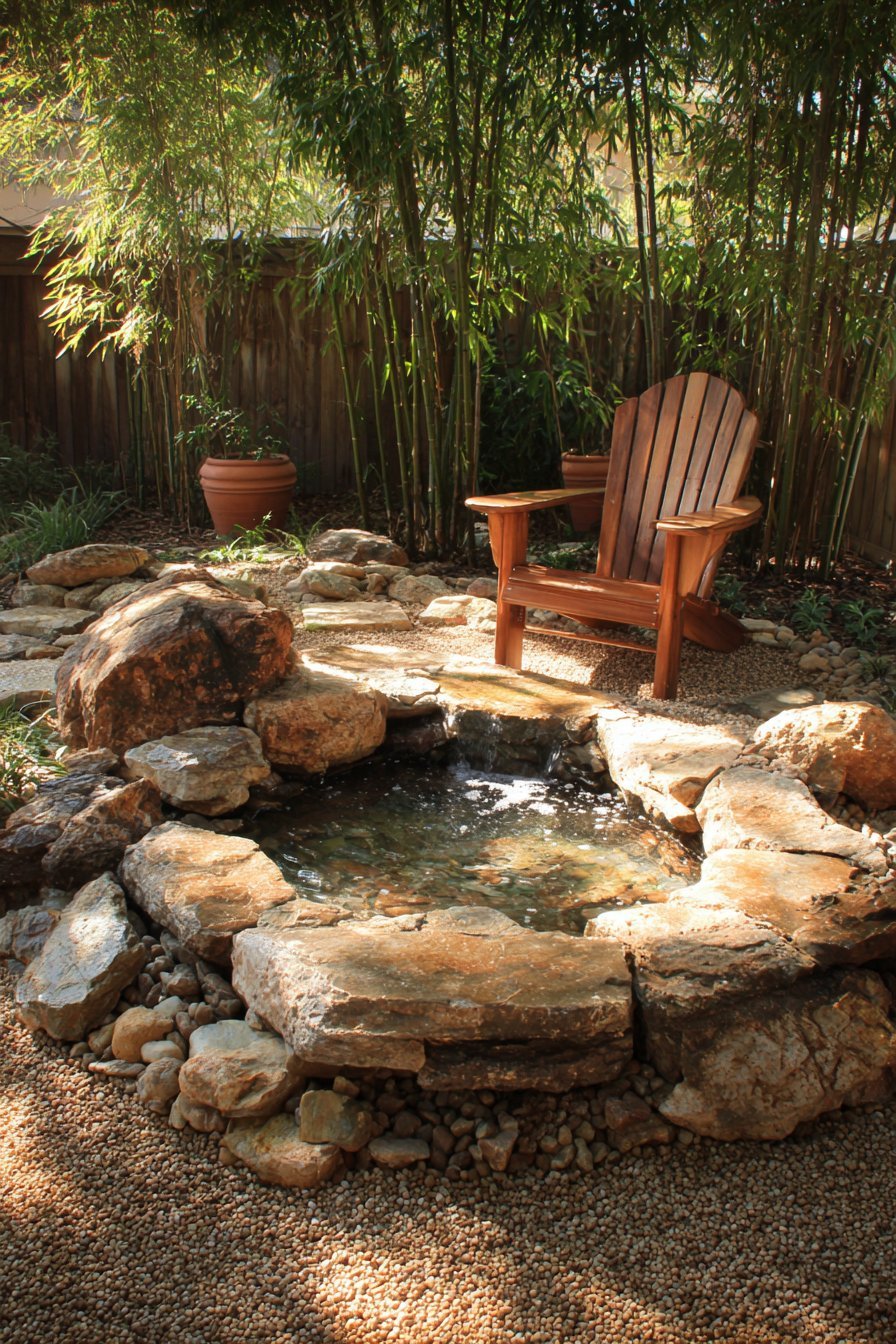 Tranquil Fountain Courtyard