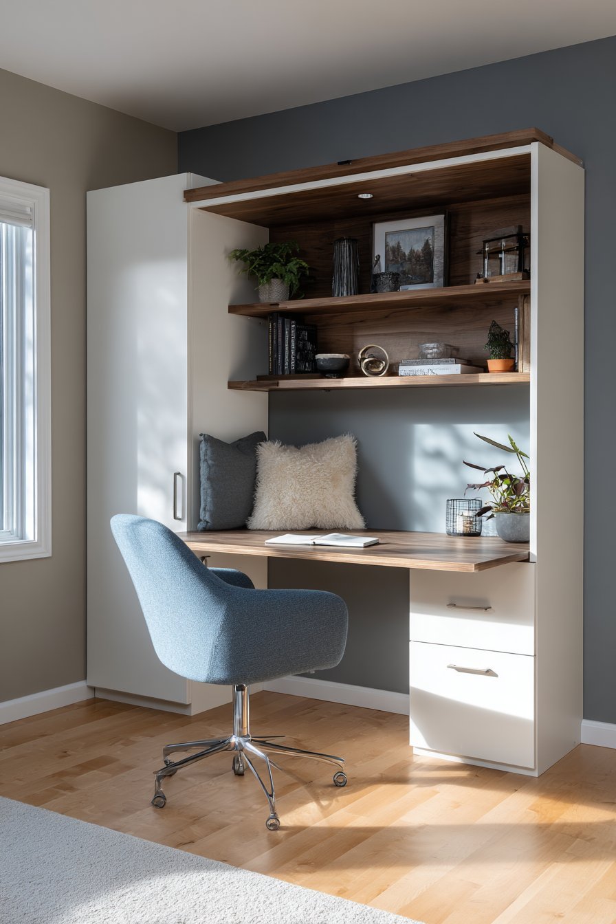 Murphy Bed Home Office Combination