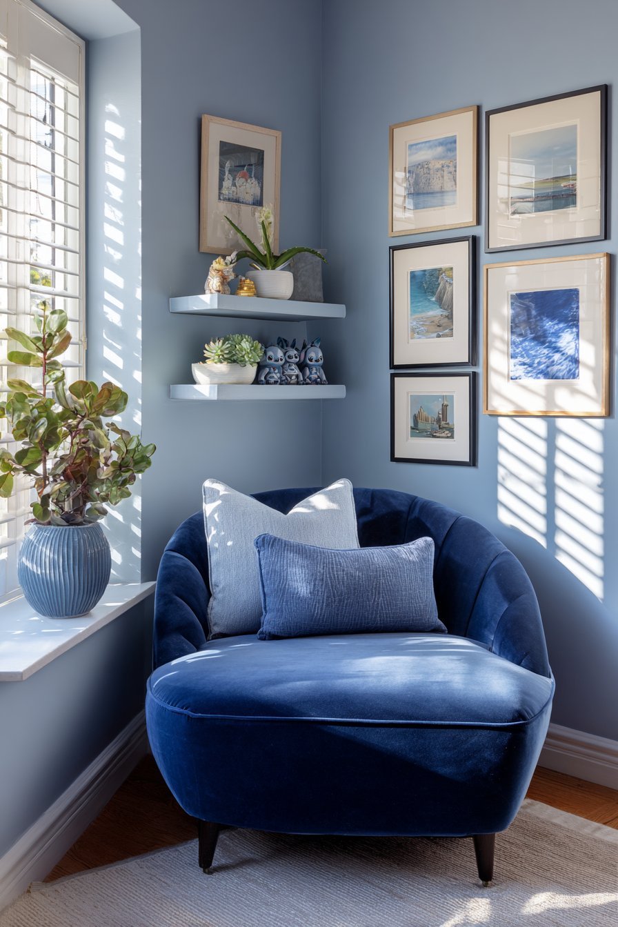 Gallery Wall Reading Nook Elegance