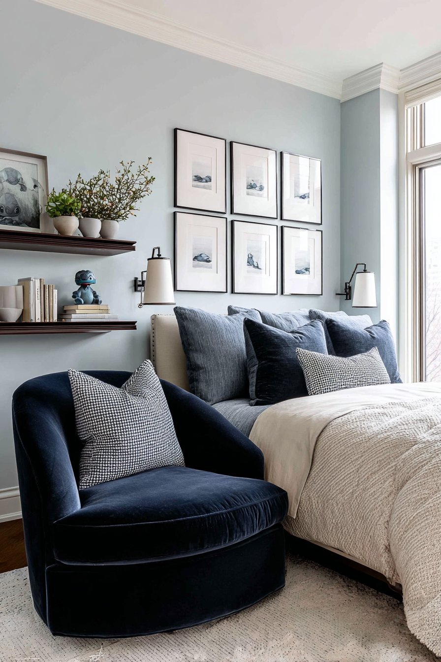 Gallery Wall Reading Nook Elegance