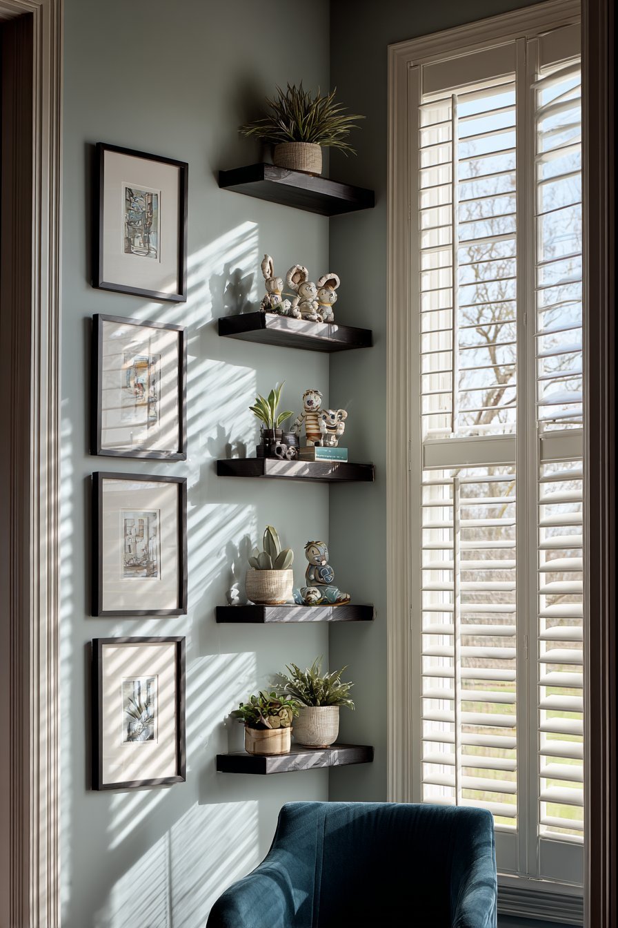 Gallery Wall Reading Nook Elegance