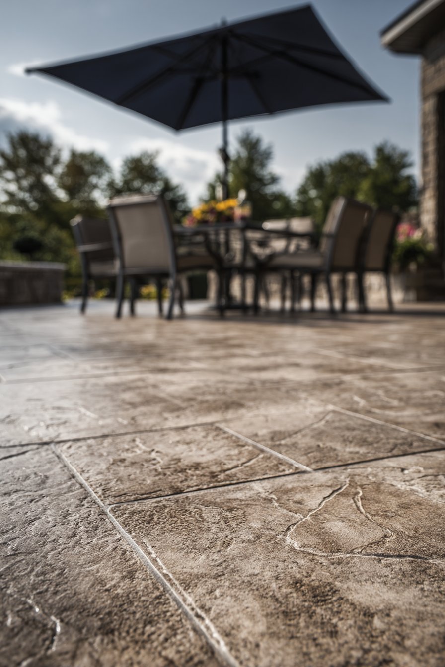 Textured Concrete Overlay Transformation