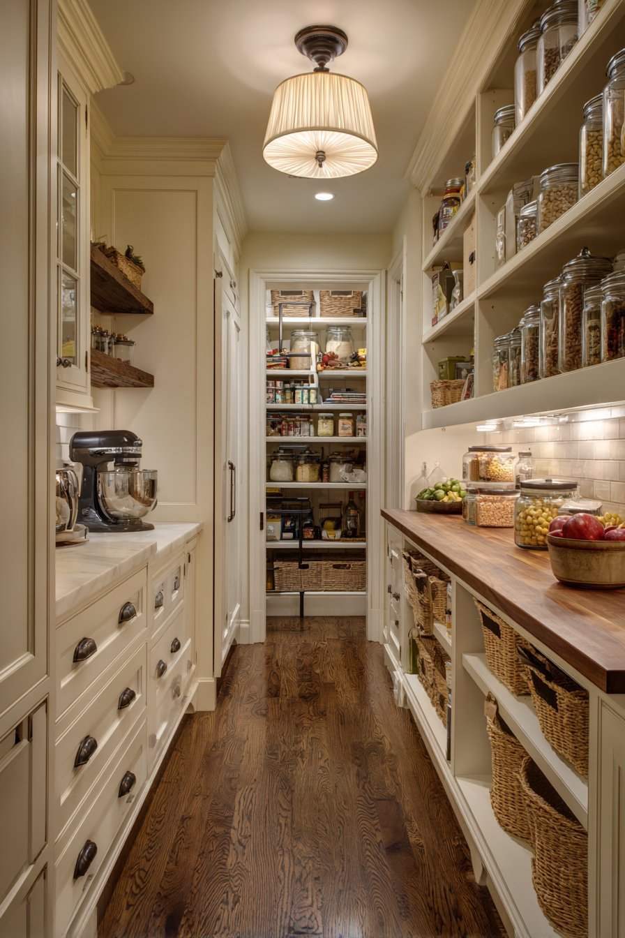 Organized Walk-In Pantry