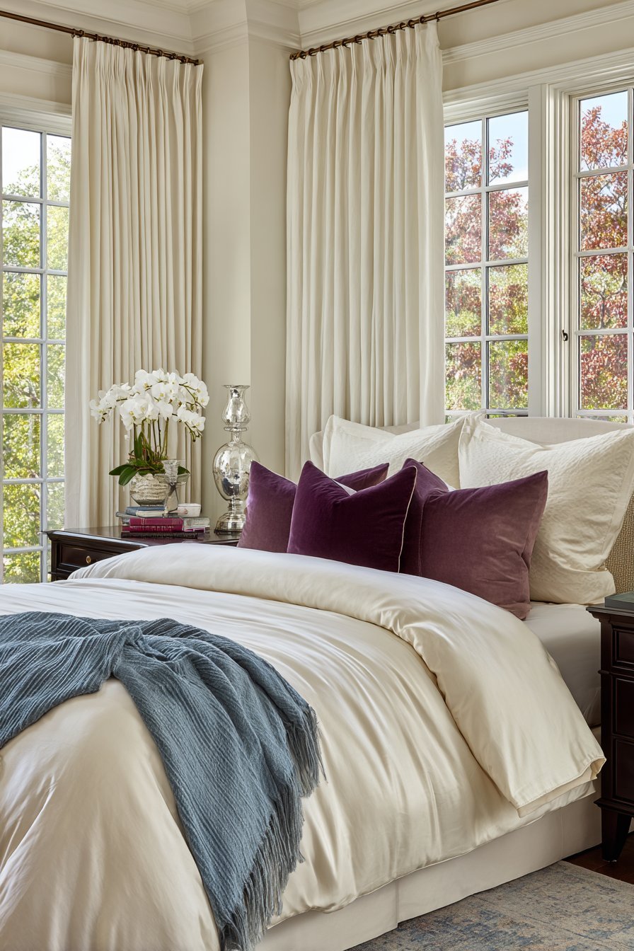 Jewel Tone Accents with Neutral Foundation