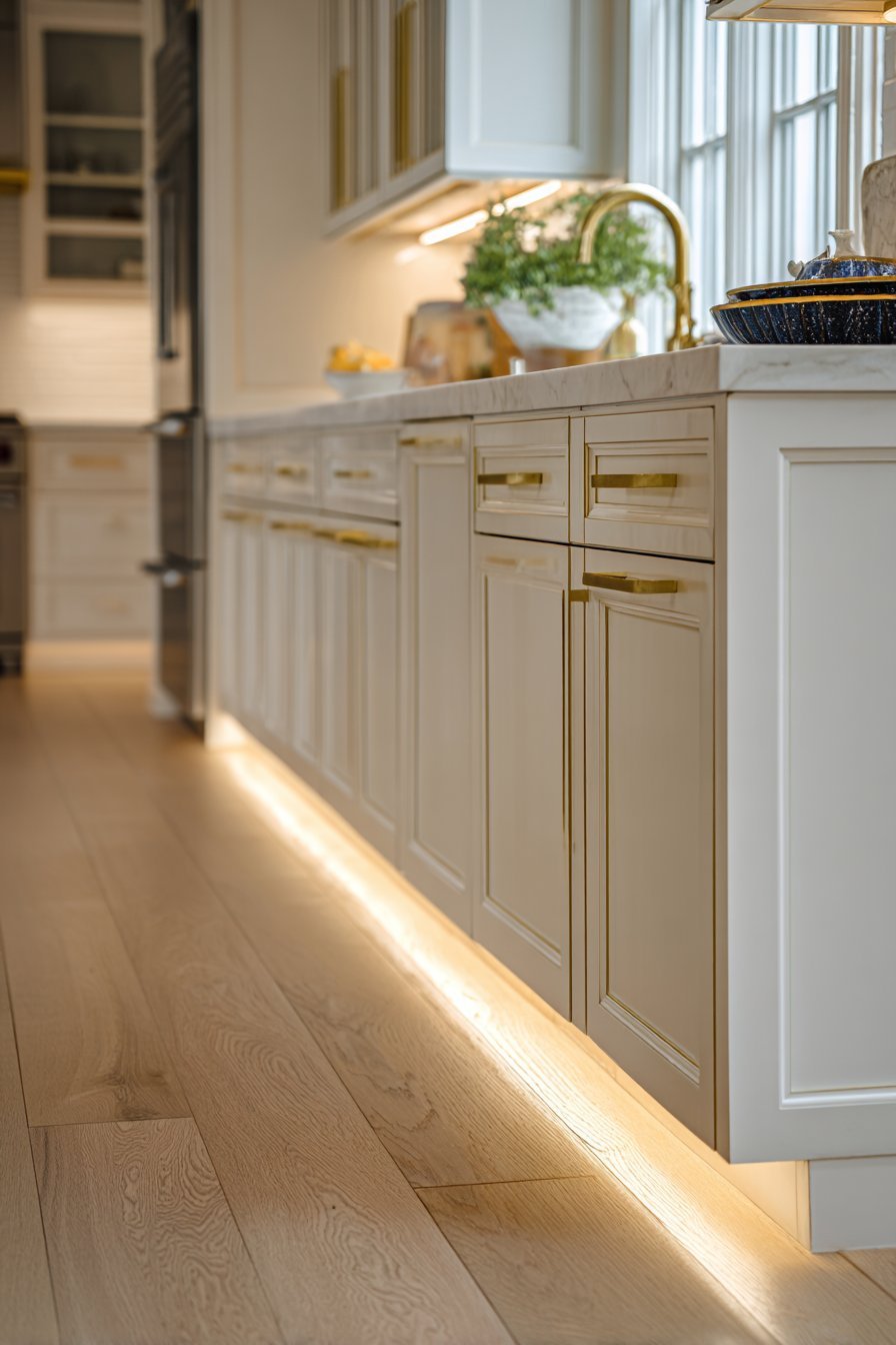 Illuminated Toe-Kick Lighting Detail