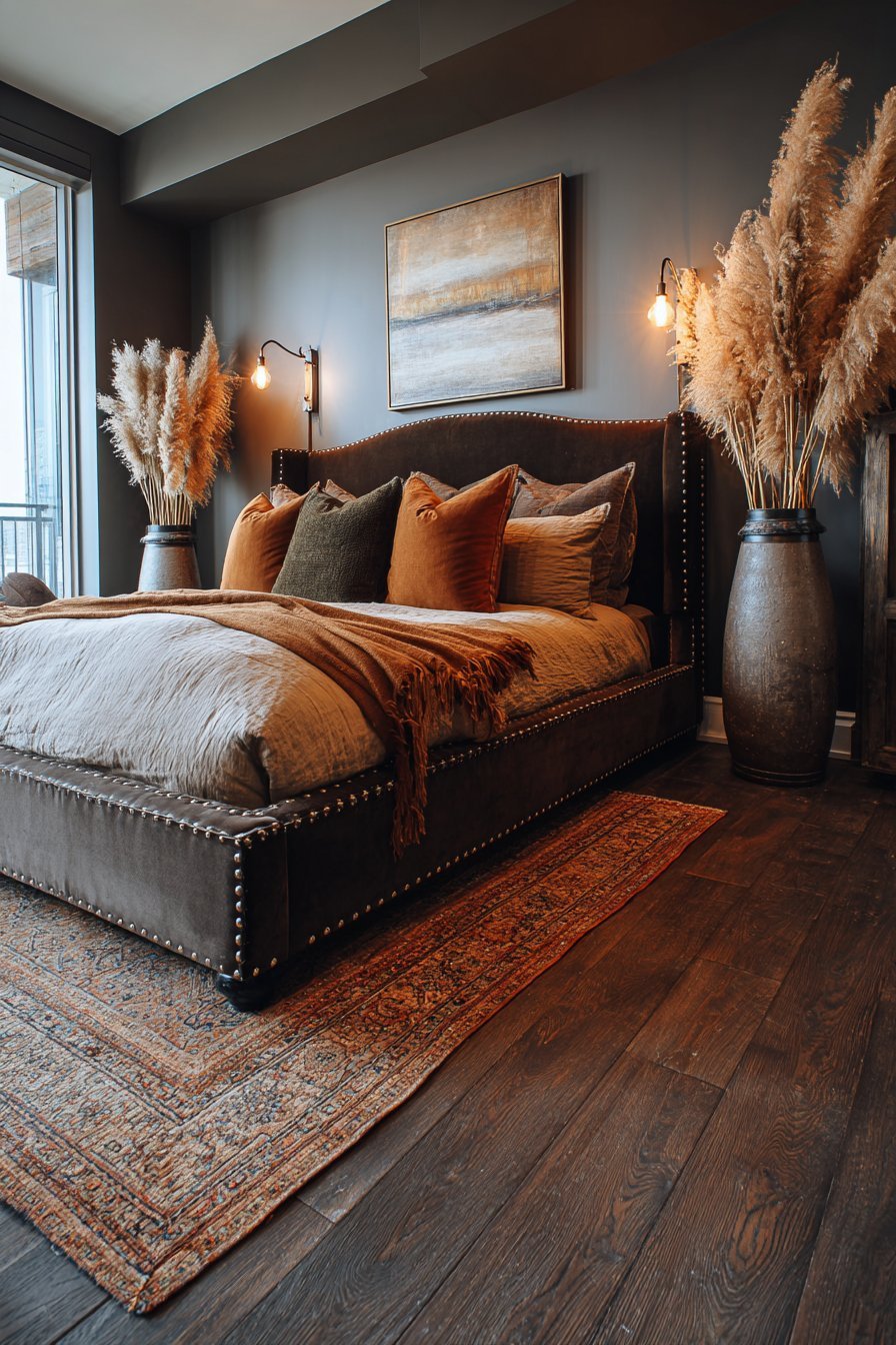 Suede Grey with Brown Velvet Luxury