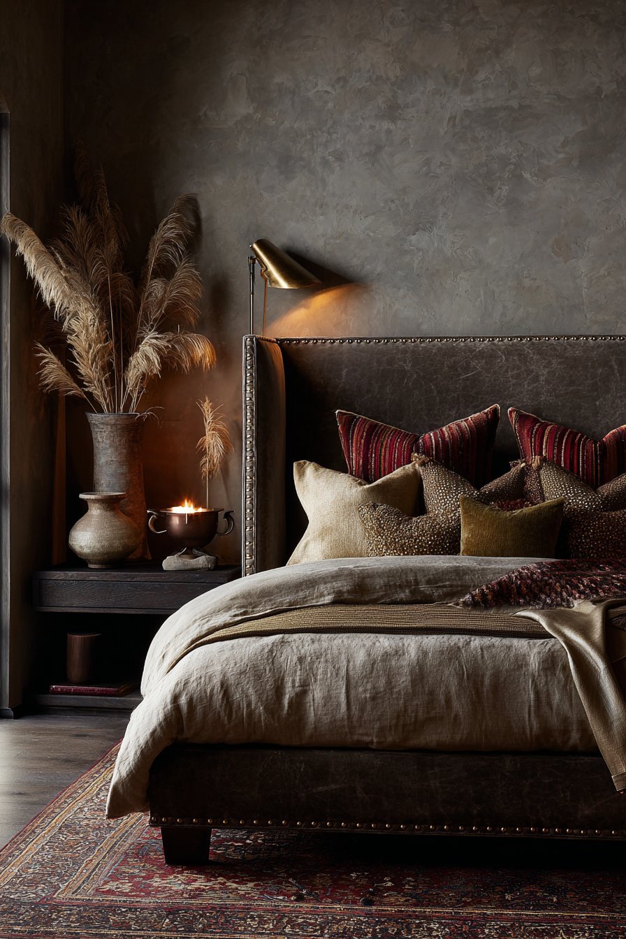 Suede Grey with Brown Velvet Luxury