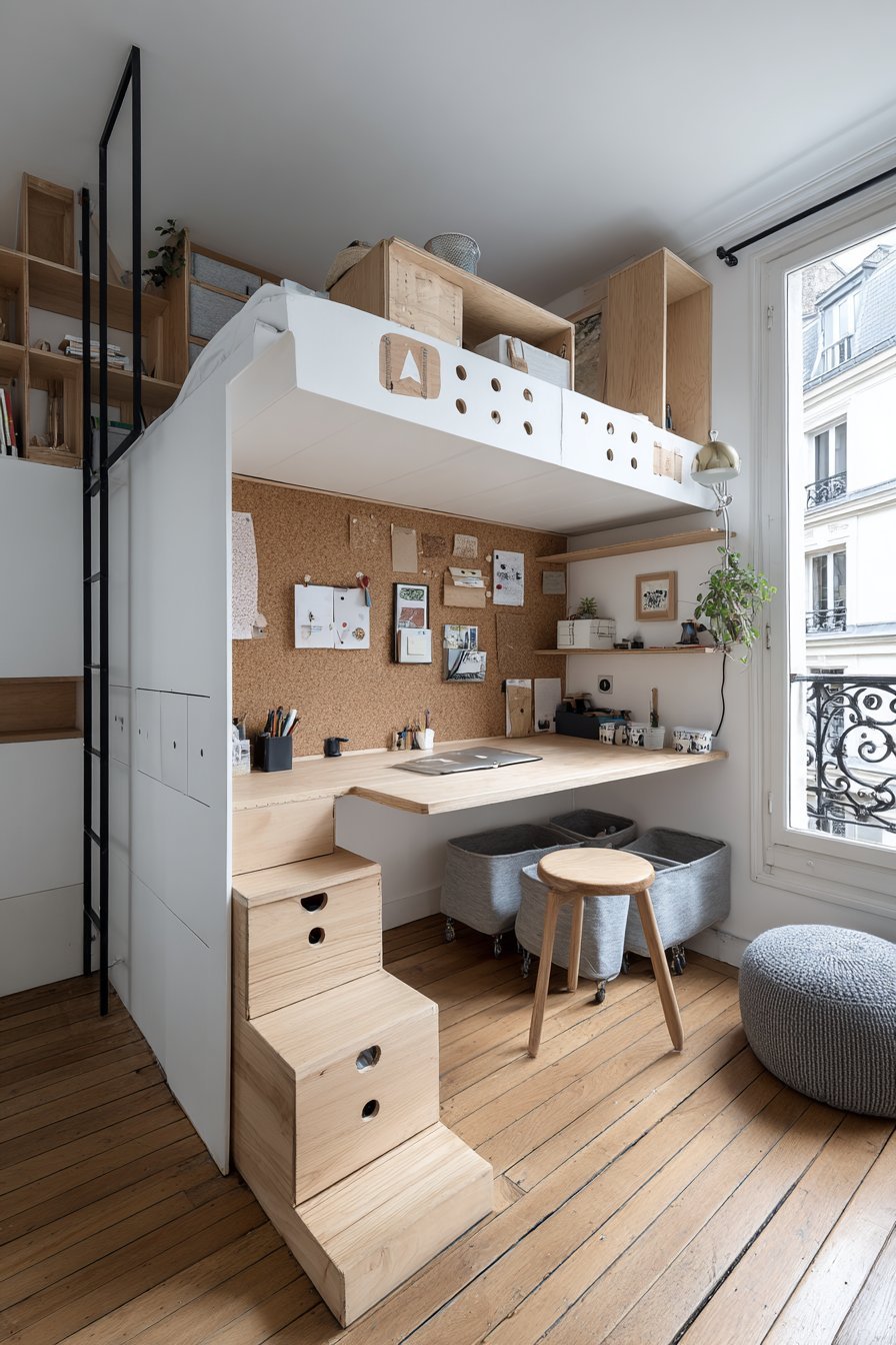 Loft Bed for Small Urban Spaces