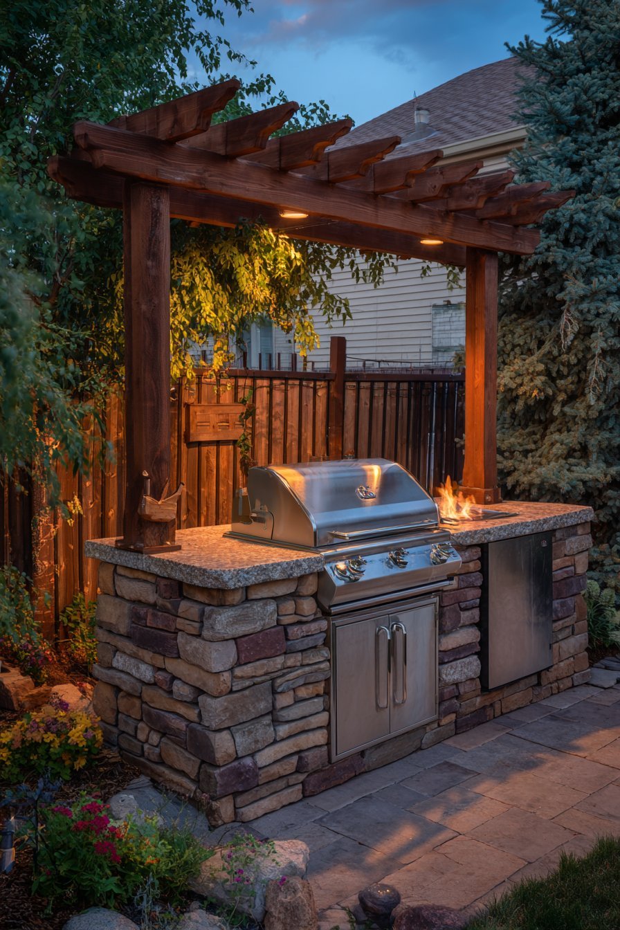 Compact Outdoor Kitchen