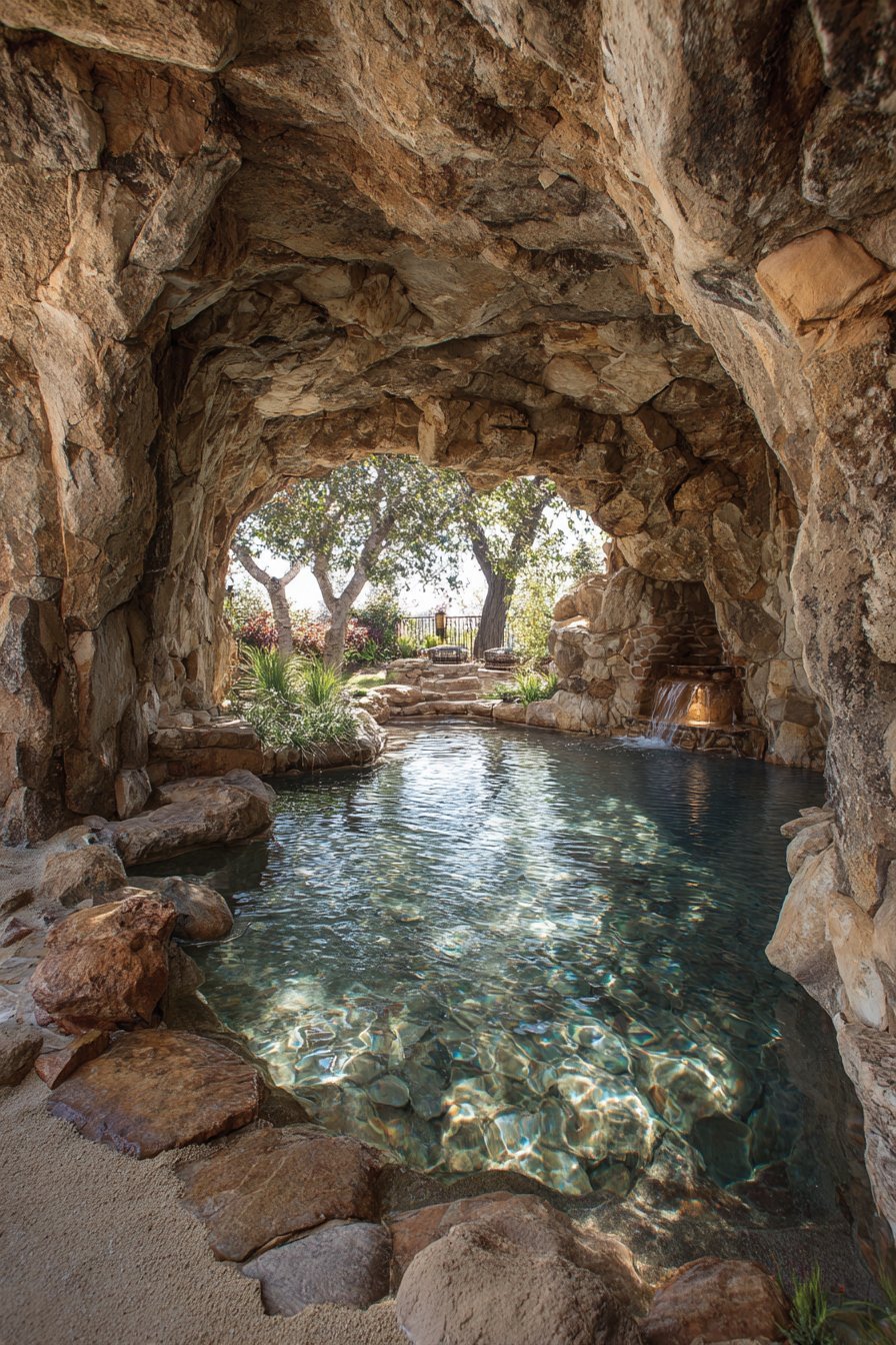 Naturalistic Cave Pool