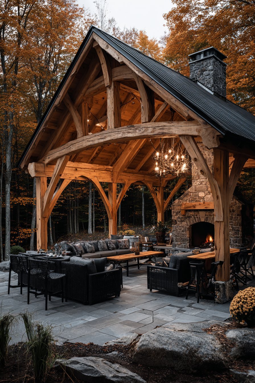Multi-Season Timber Frame Gathering Space