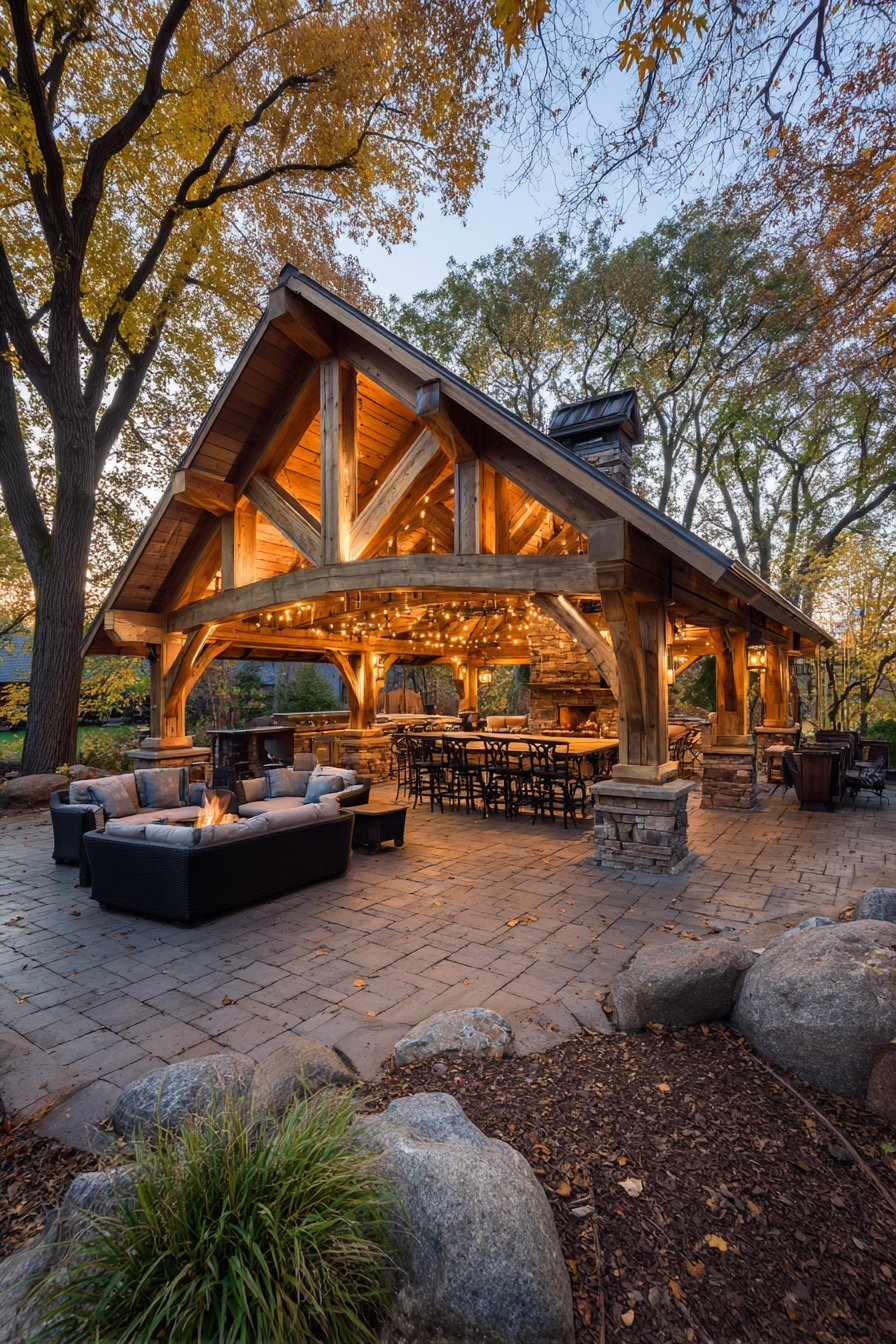 Multi-Season Timber Frame Gathering Space