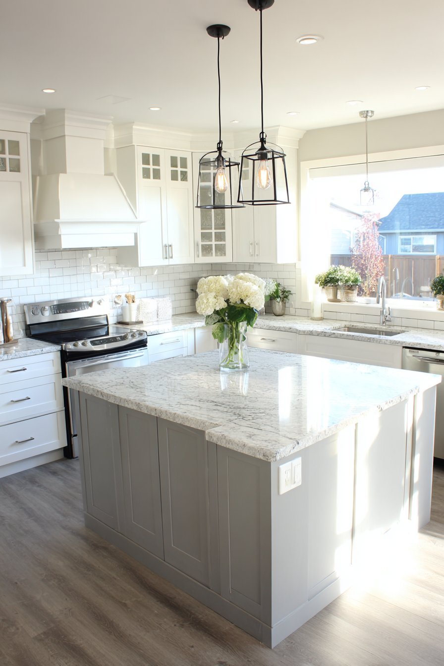 Open-Concept Peninsula Connection