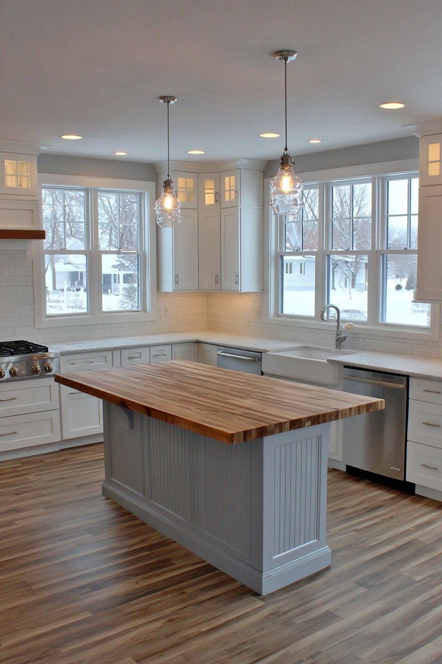 Open-Concept Peninsula Connection