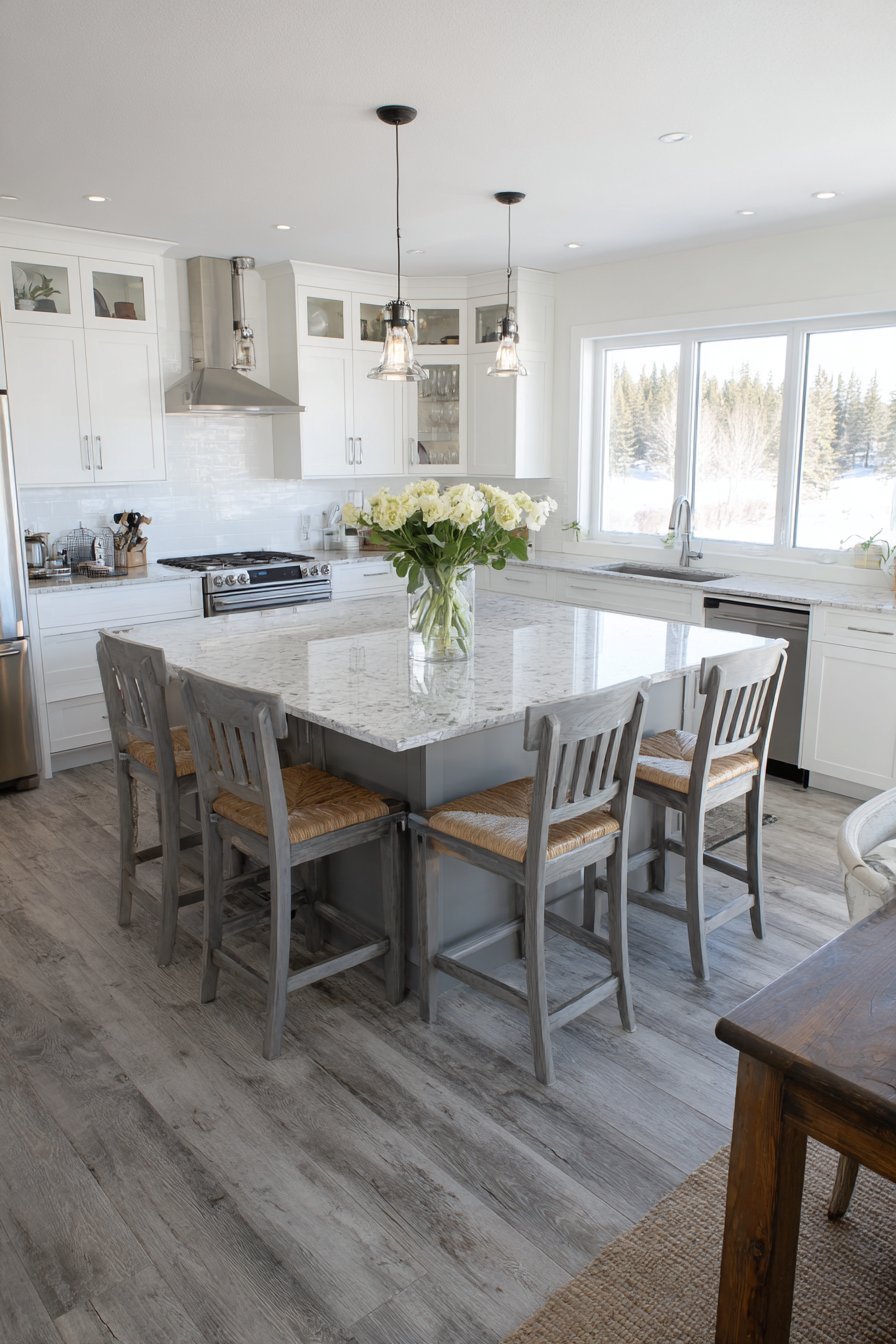 Open-Concept Peninsula Connection