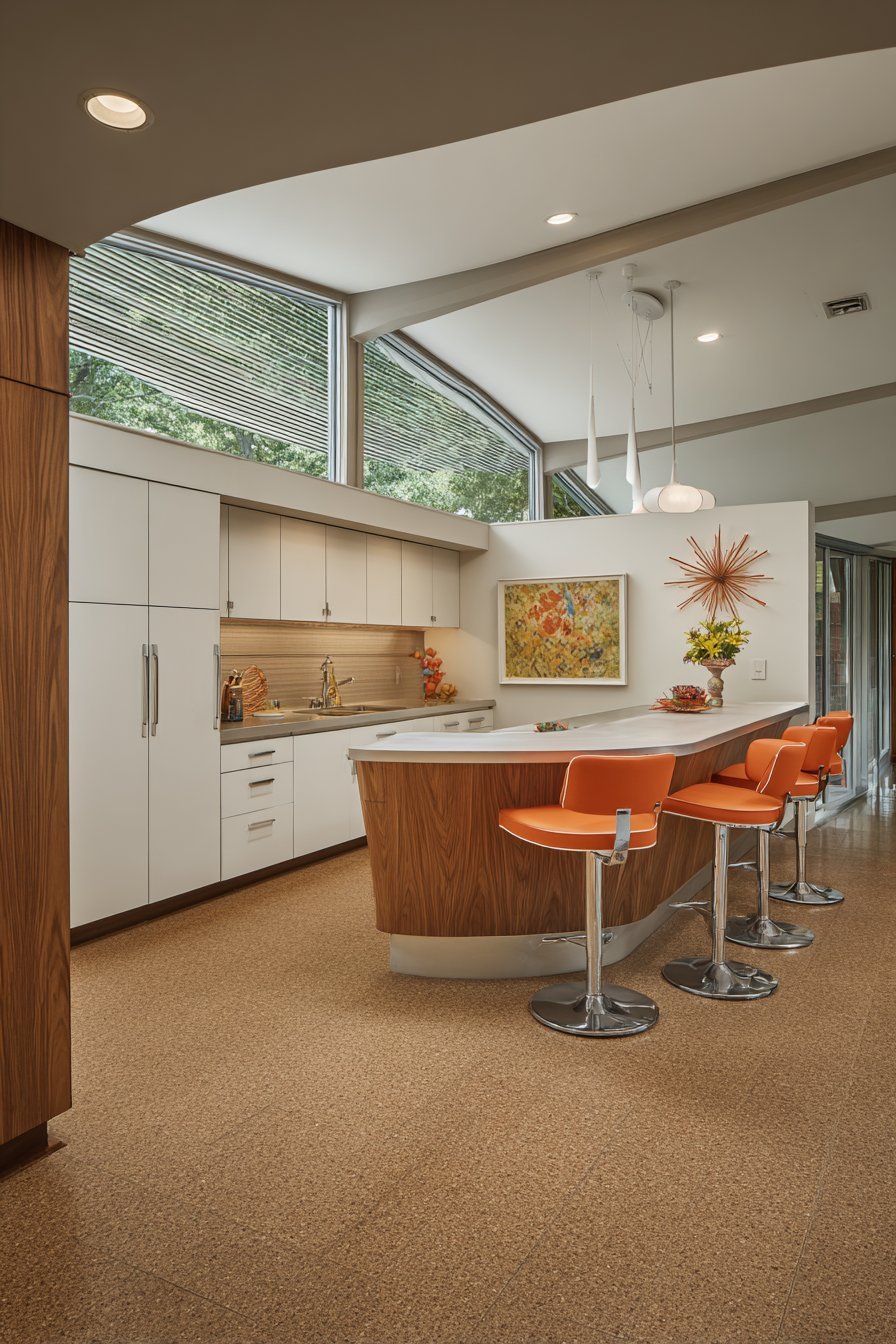 Curved Breakfast Bar Sophistication