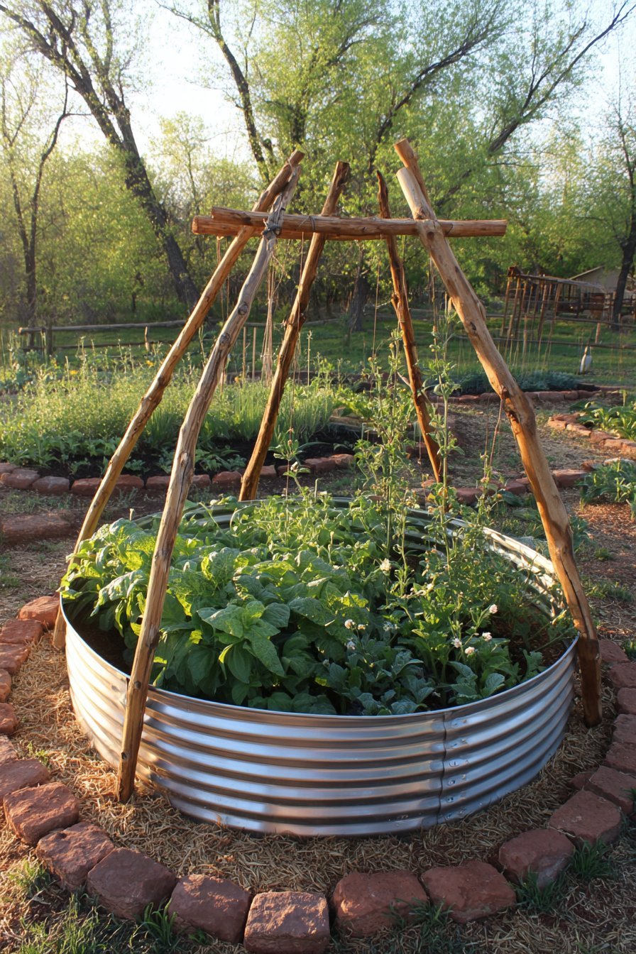 Galvanized Tank Raised Garden Beds