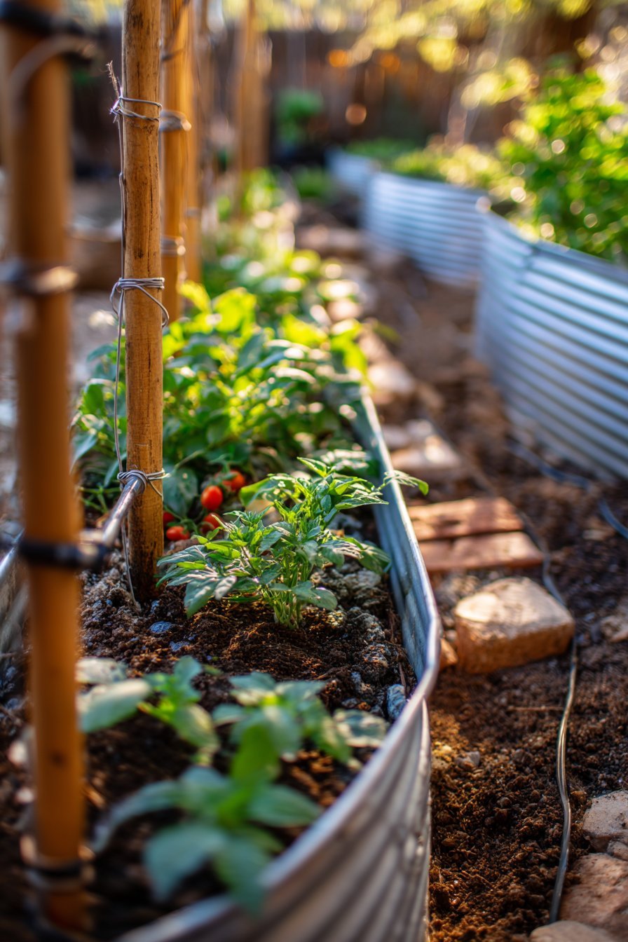 Galvanized Tank Raised Garden Beds
