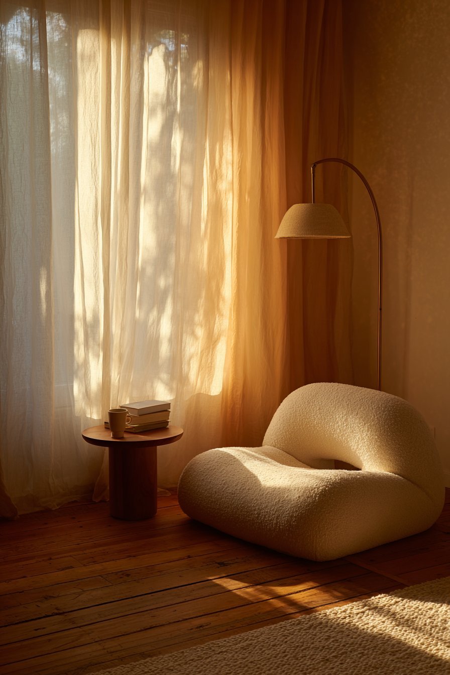 Corner Reading Nook Retreat