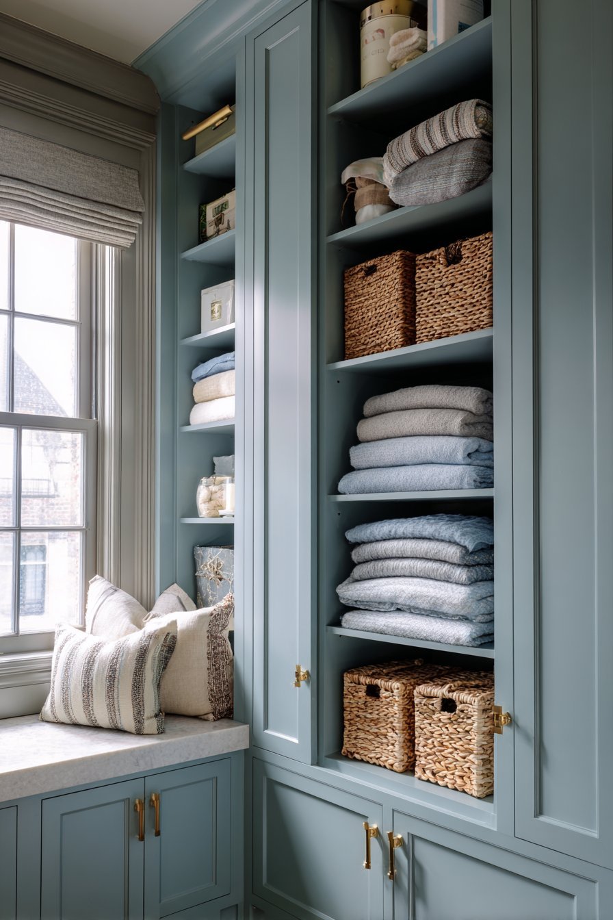 Custom Light Blue Storage Solutions