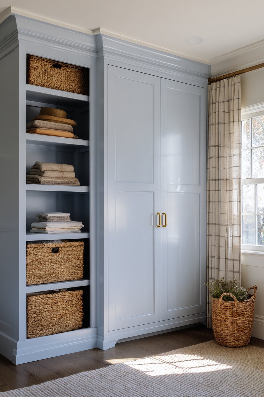 Custom Light Blue Storage Solutions