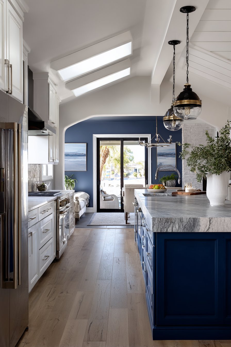 Navy and White Galley Peninsula