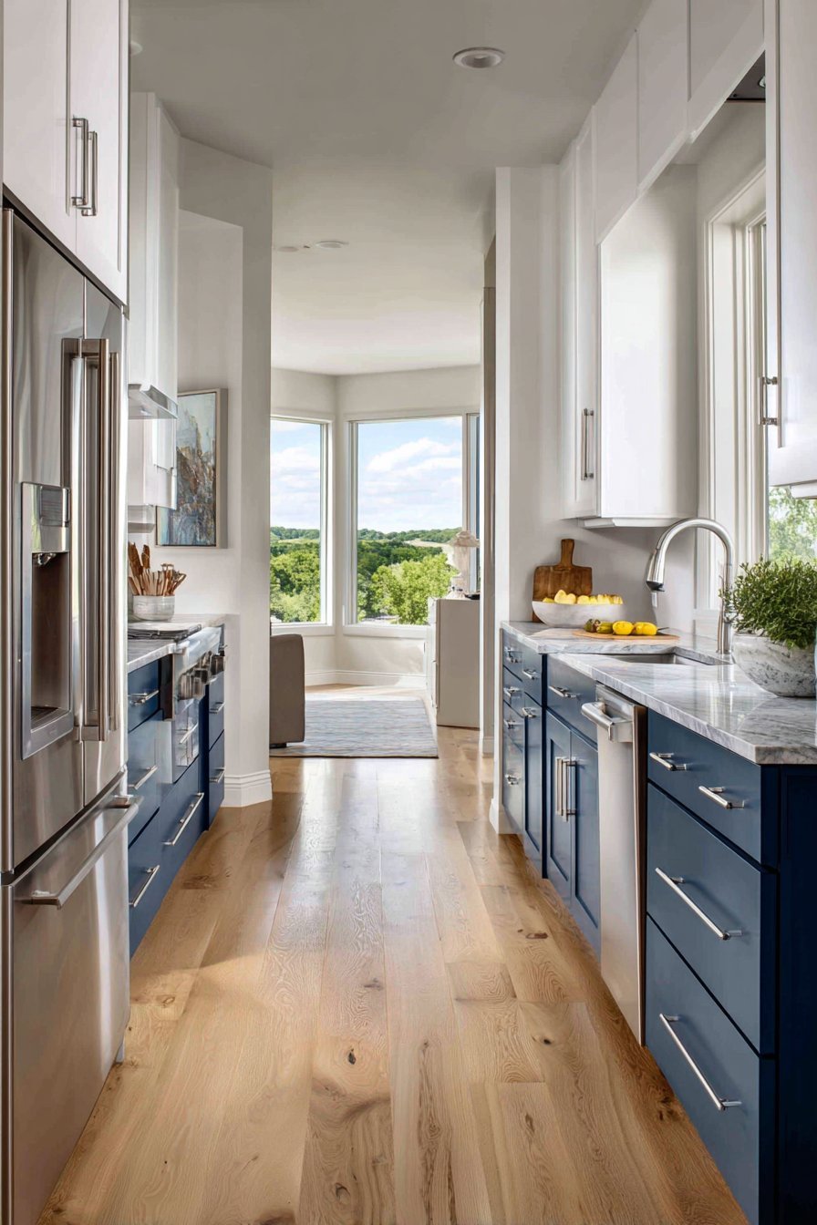 Navy and White Galley Peninsula