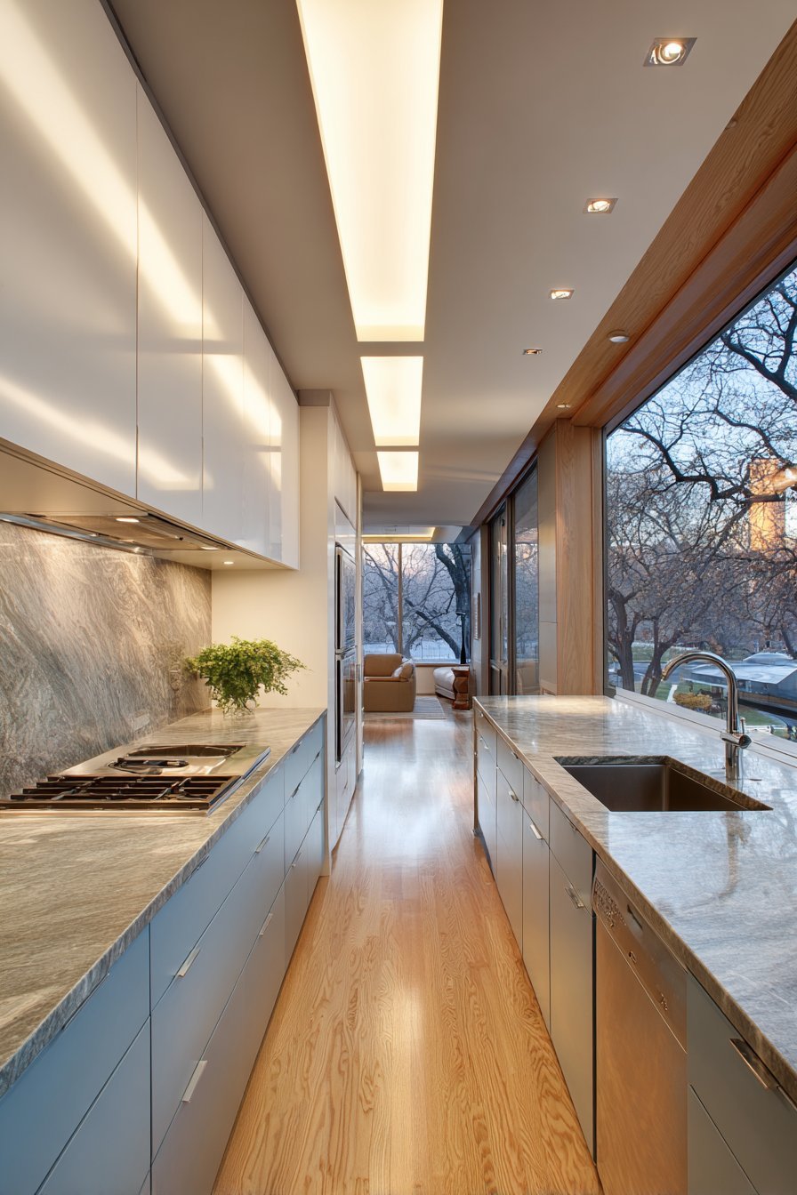 Navy and White Galley Peninsula