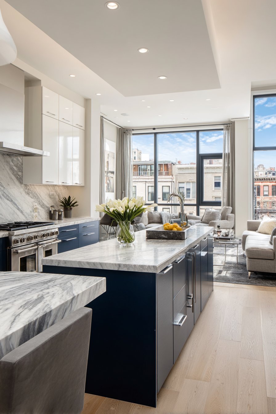 Navy and White Galley Peninsula