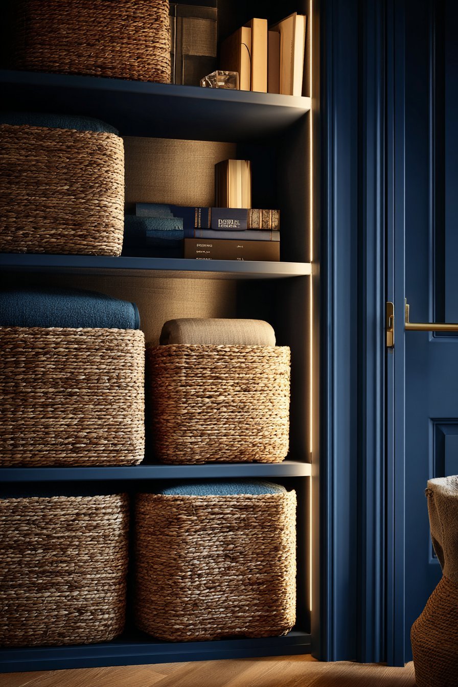 Ocean Blue Custom Closet Organization