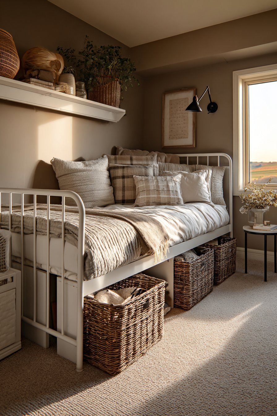 Daybed Configuration With Under Storage