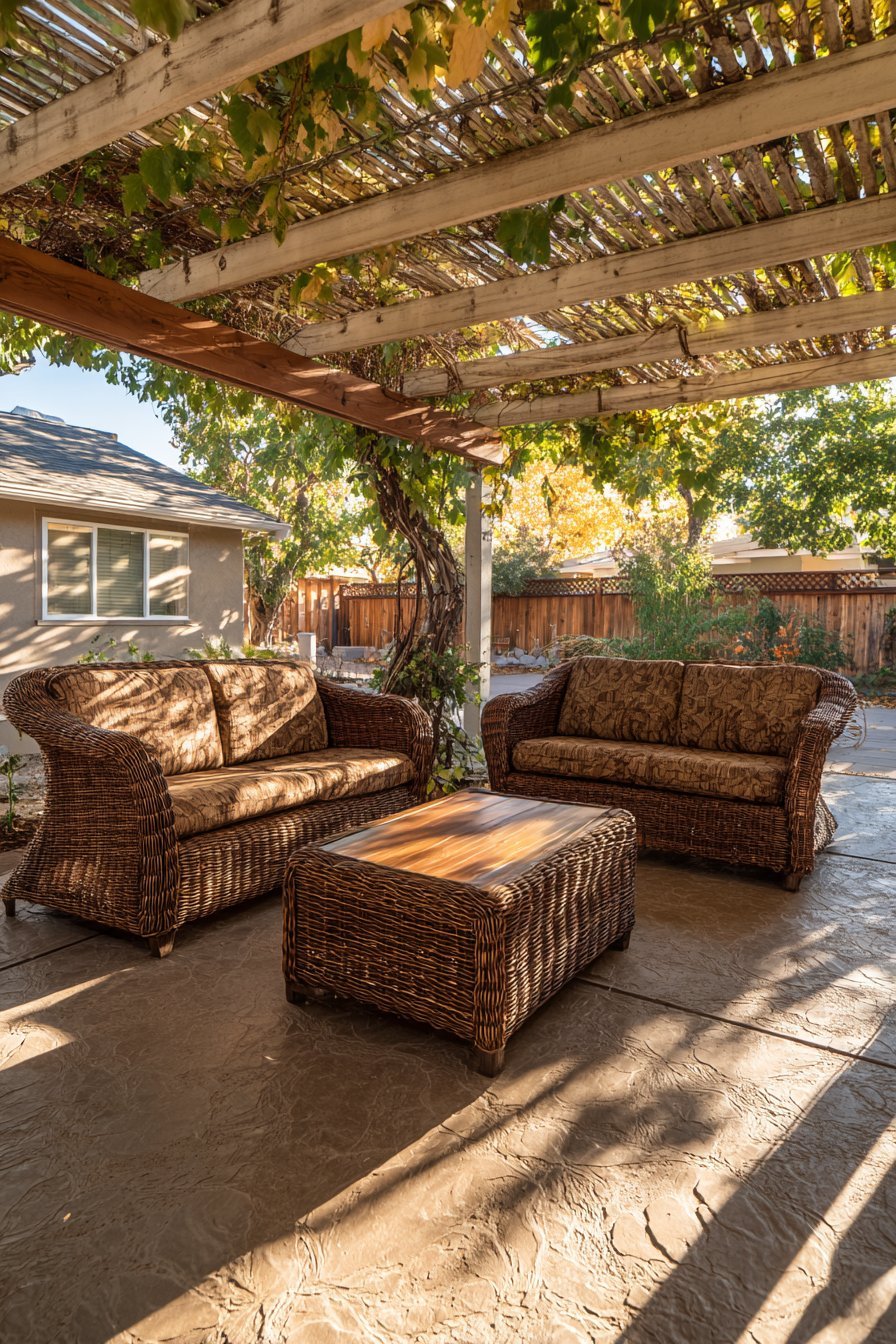 Stamped Concrete Stone Mimicry Design