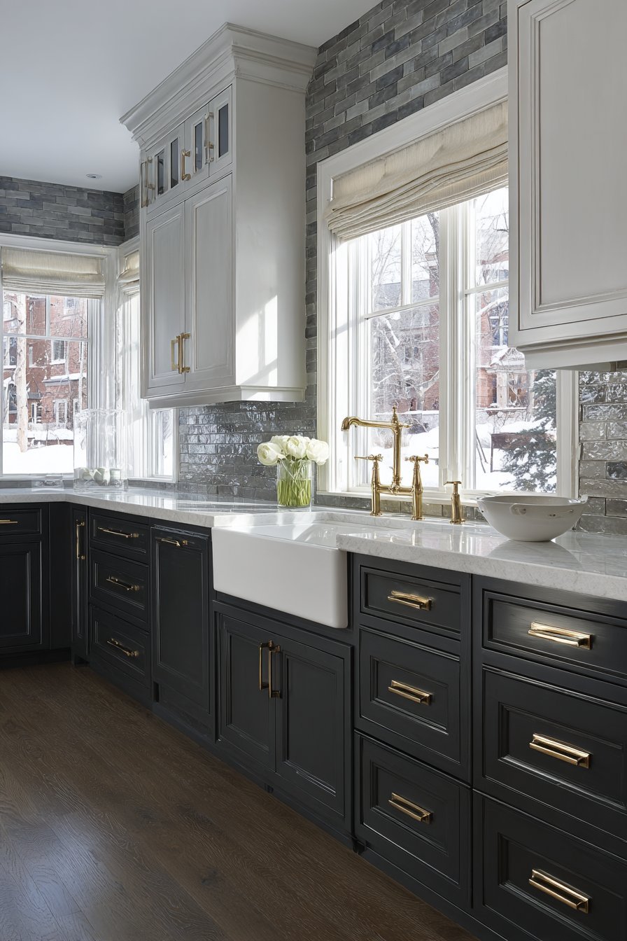 Two-Tone Charcoal and Grey Harmony