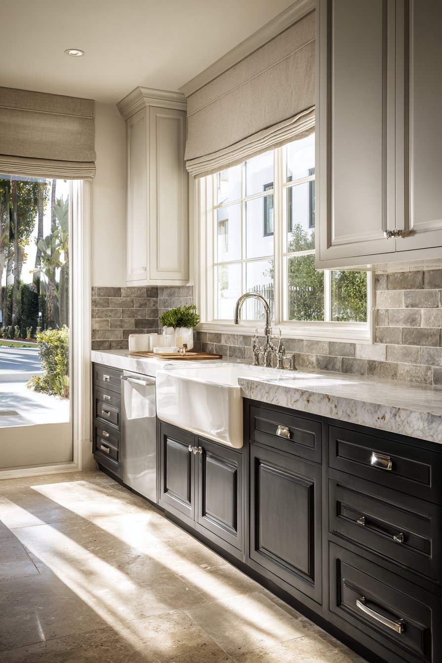 Two-Tone Charcoal and Grey Harmony