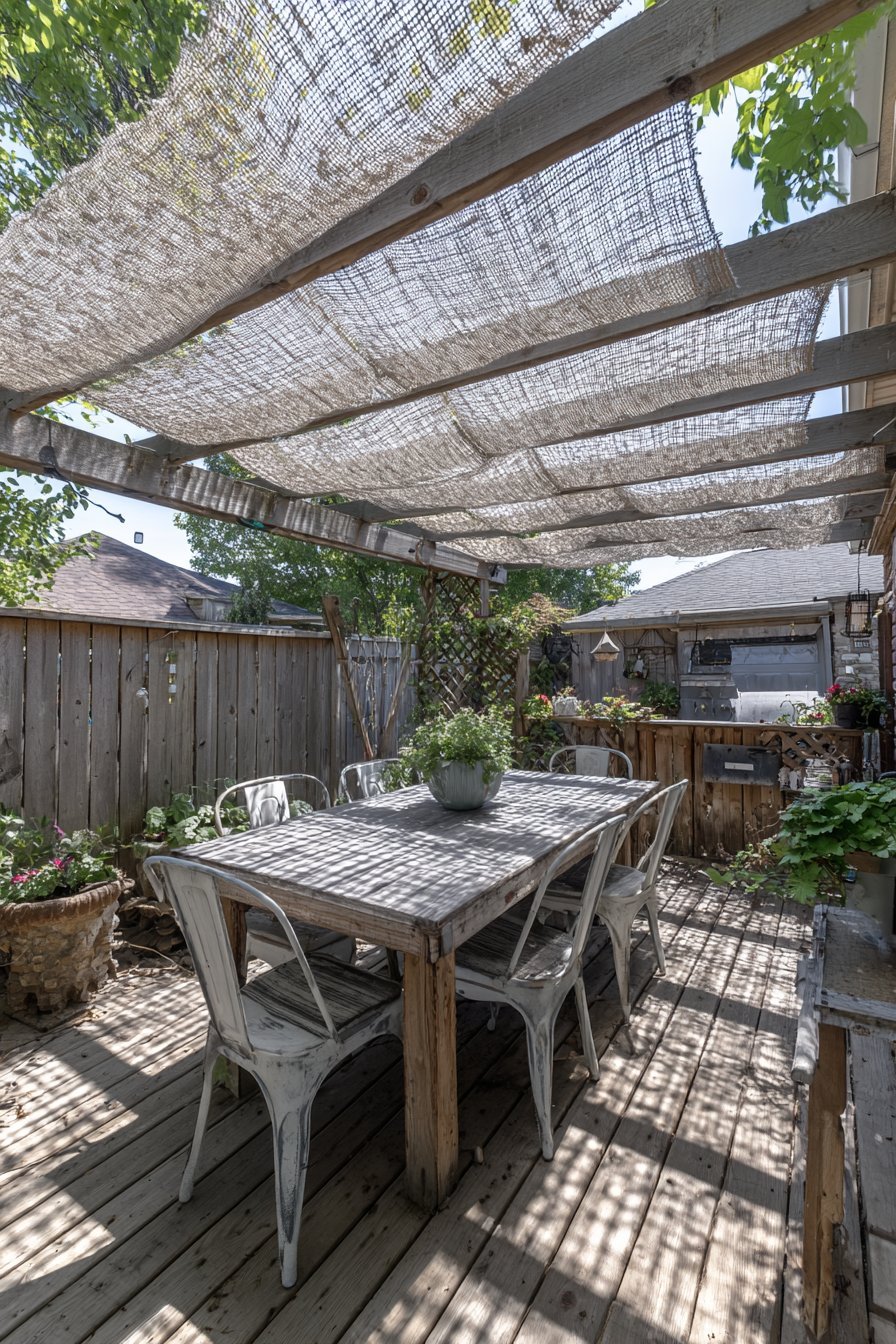 Pressure-Treated Lumber Pergola